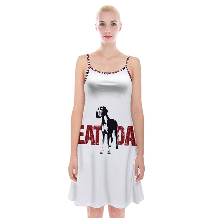 Great Dane Spaghetti Strap Velvet Dress