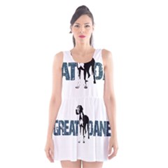 Great Dane Scoop Neck Skater Dress by Valentinaart