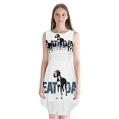 Great Dane Sleeveless Chiffon Dress   by Valentinaart