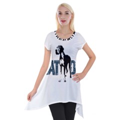 Great Dane Short Sleeve Side Drop Tunic by Valentinaart