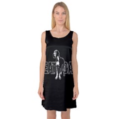 Great Dane Sleeveless Satin Nightdress by Valentinaart