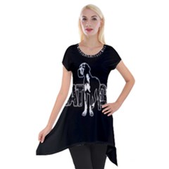 Great Dane Short Sleeve Side Drop Tunic by Valentinaart