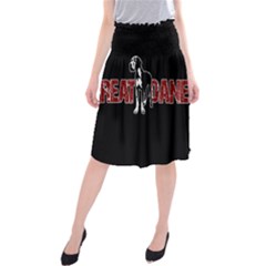 Great Dane Midi Beach Skirt by Valentinaart