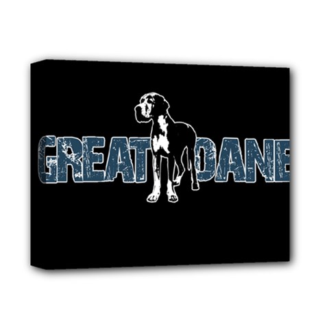 Great Dane Deluxe Canvas 14  X 11  by Valentinaart