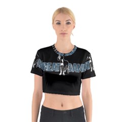 Great Dane Cotton Crop Top by Valentinaart