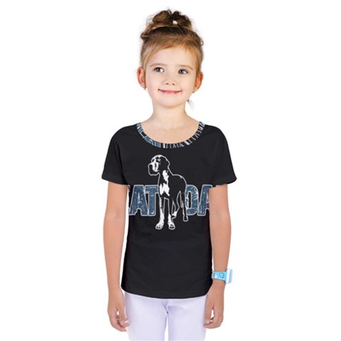 Great Dane Kids  One Piece Tee by Valentinaart