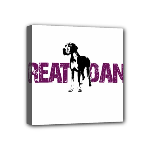 Great Dane Mini Canvas 4  X 4  by Valentinaart