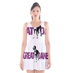 Great Dane Scoop Neck Skater Dress by Valentinaart