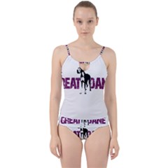 Great Dane Cut Out Top Tankini Set by Valentinaart