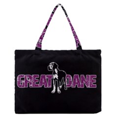 Great Dane Medium Zipper Tote Bag by Valentinaart