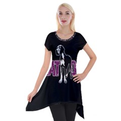 Great Dane Short Sleeve Side Drop Tunic by Valentinaart