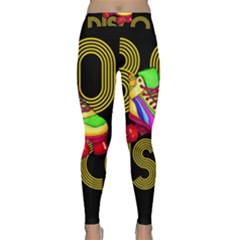 Roller Skater 80s Classic Yoga Leggings by Valentinaart