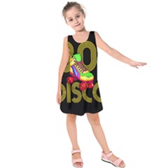 Roller Skater 80s Kids  Sleeveless Dress by Valentinaart