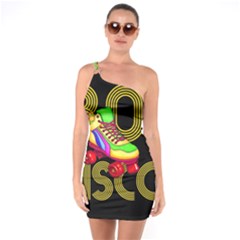 Roller Skater 80s One Soulder Bodycon Dress by Valentinaart