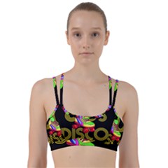 Roller Skater 80s Line Them Up Sports Bra