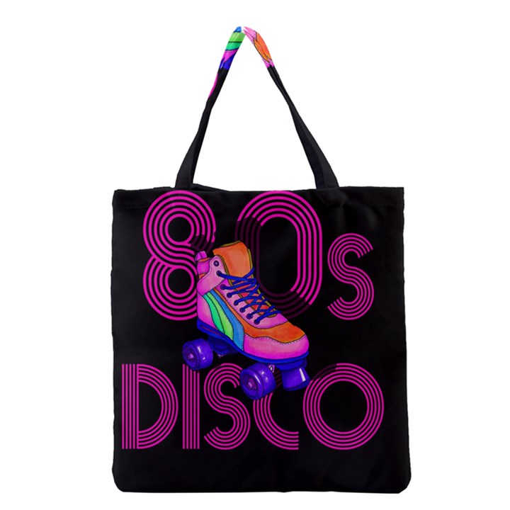 Roller Skater 80s Grocery Tote Bag