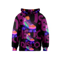 Roller Skater 80s Kids  Pullover Hoodie by Valentinaart