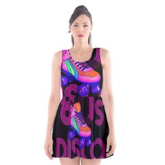 Roller Skater 80s Scoop Neck Skater Dress by Valentinaart