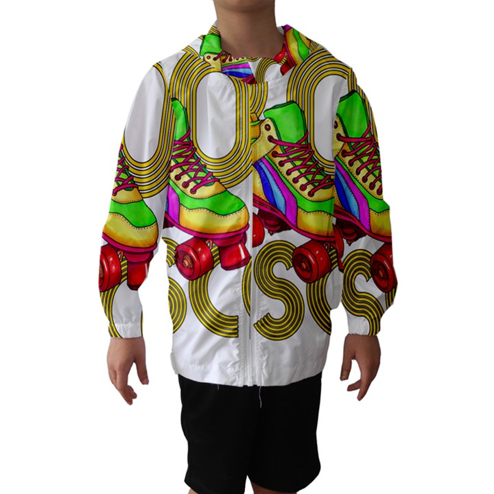 Roller Skater 80s Hooded Wind Breaker (Kids)