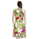 Roller Skater 80s Sleeveless Waist Tie Chiffon Dress View2