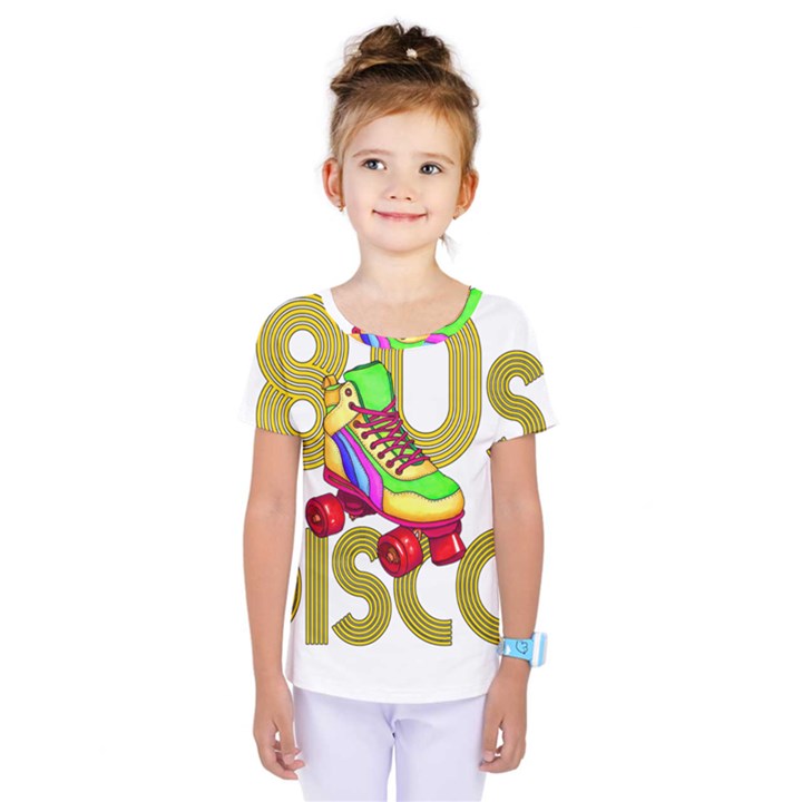 Roller Skater 80s Kids  One Piece Tee