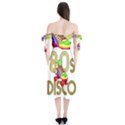 Roller Skater 80s Shoulder Tie Bardot Midi Dress View2