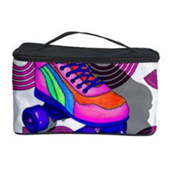 Roller Skater 80s Cosmetic Storage Case by Valentinaart