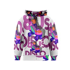 Roller Skater 80s Kids  Zipper Hoodie by Valentinaart