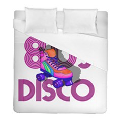 Roller Skater 80s Duvet Cover (full/ Double Size) by Valentinaart