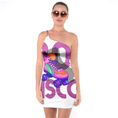 Roller Skater 80s One Soulder Bodycon Dress by Valentinaart