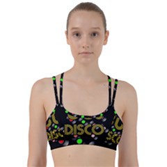  80s Disco Vinyl Records Line Them Up Sports Bra