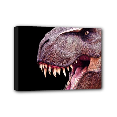 Dinosaurs T-rex Mini Canvas 7  X 5  by Valentinaart