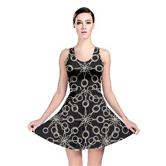 Ornate Chained Atrwork Reversible Skater Dress by dflcprints