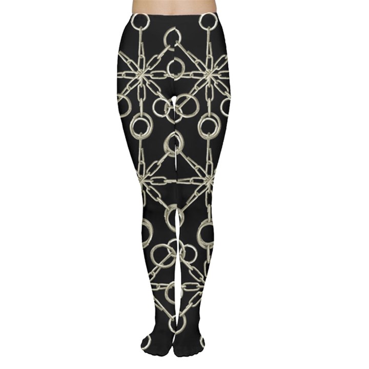 Ornate Chained Atrwork Women s Tights