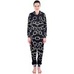 Ornate Chained Atrwork Hooded Jumpsuit (ladies)  by dflcprints