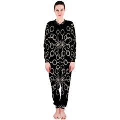 Ornate Chained Atrwork Onepiece Jumpsuit (ladies)  by dflcprints