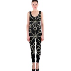 Ornate Chained Atrwork Onepiece Catsuit by dflcprints