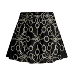 Ornate Chained Atrwork Mini Flare Skirt by dflcprints