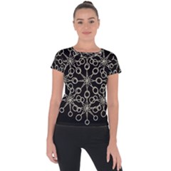 Ornate Chained Atrwork Short Sleeve Sports Top  by dflcprints