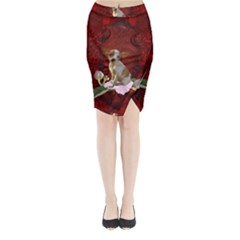 Sweet Little Chihuahua Midi Wrap Pencil Skirt by FantasyWorld7