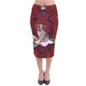 Sweet Little Chihuahua Velvet Midi Pencil Skirt View1