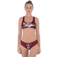 Sweet Little Chihuahua Criss Cross Bikini Set