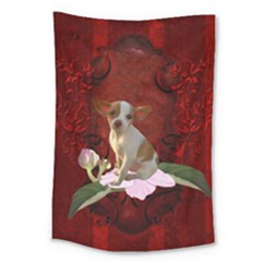 Sweet Little Chihuahua Large Tapestry by FantasyWorld7