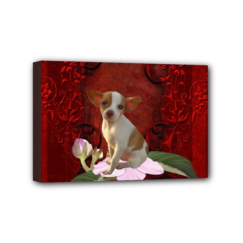 Sweet Little Chihuahua Mini Canvas 6  X 4  by FantasyWorld7