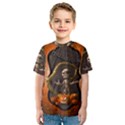 Halloween, Funny Mummy With Pumpkins Kids  Sport Mesh Tee View1