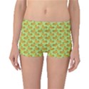 Green and Yellow Banana Bunch Pattern Boyleg Bikini Bottoms View1