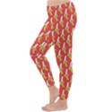 Bright Pink and Yellow Peeled Banana Patterns Classic Winter Leggings View2