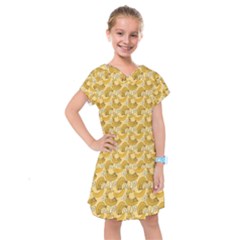 Yellow Banana Pattern Kids  Drop Waist Dress by NorthernWhimsy