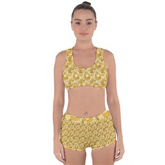 Yellow Banana Pattern Racerback Boyleg Bikini Set by NorthernWhimsy