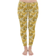 Yellow Banana Pattern Classic Winter Leggings by NorthernWhimsy